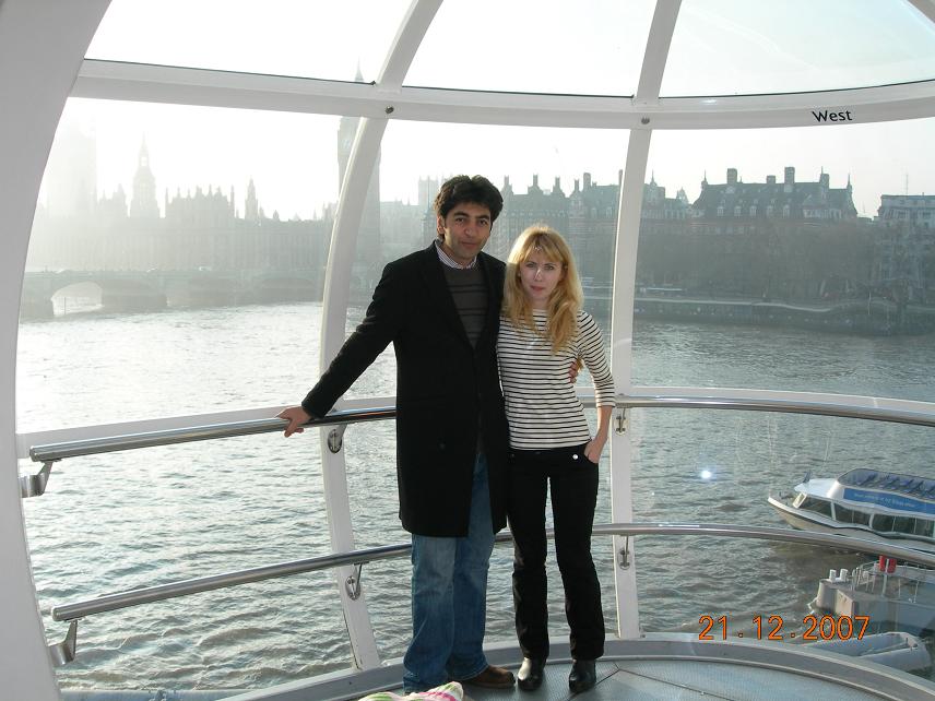 Sipan and Oana in London Eye
